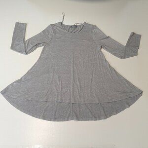 Neiman Marcus Oversized Small Light Gray Tunic